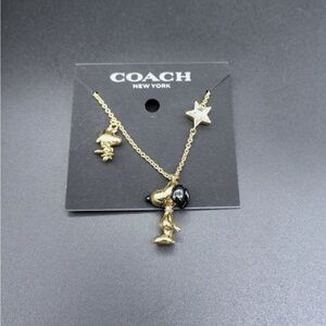 Coach & Peanuts Snoopy, Woodstock Necklace